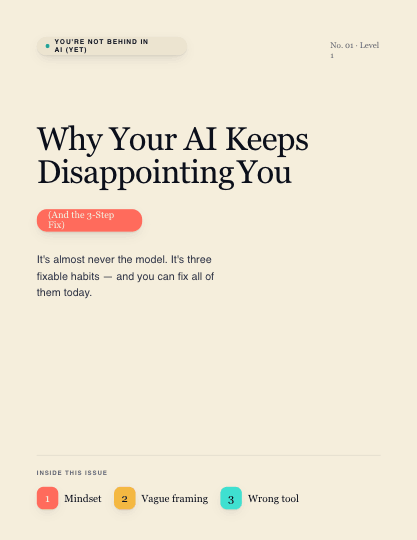 Why Your AI Keeps Disappointing You — cover