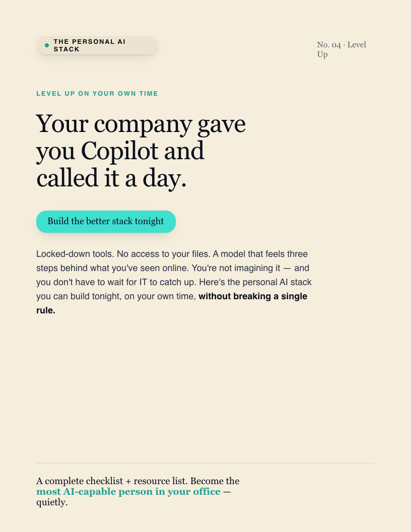 Level Up on Your Own Time — cover