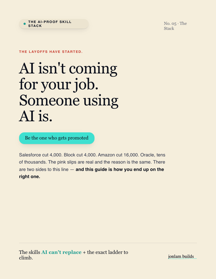 The AI-Proof Skill Stack — cover